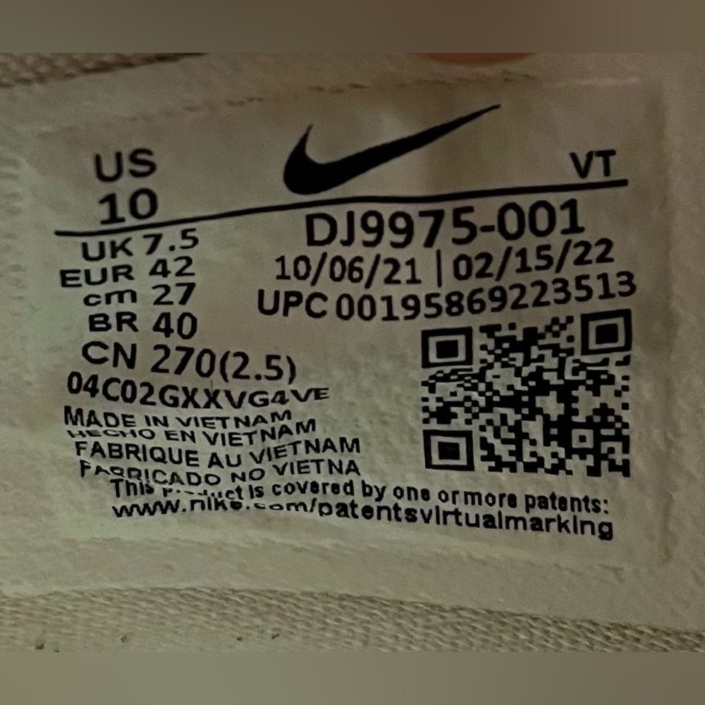 Nike Air VaporMax 2021 Flyknit Womens Size 10 Running Shoes Sneakers White - Picture 9 of 10